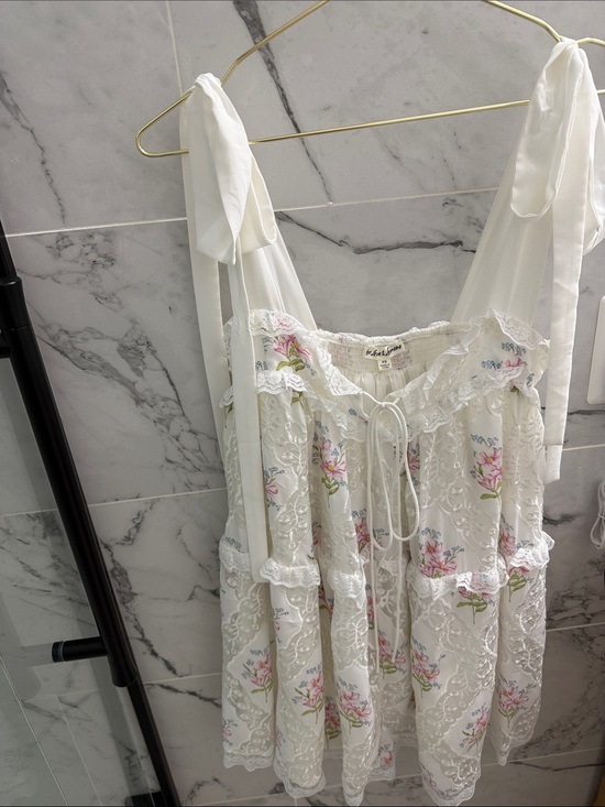 For Love And Lemons Dresses & Skirts - For Love & Lemons White Floral Mini Dress